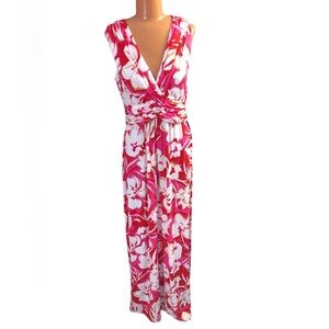 Vince Camuto Pink and White Floral Dress